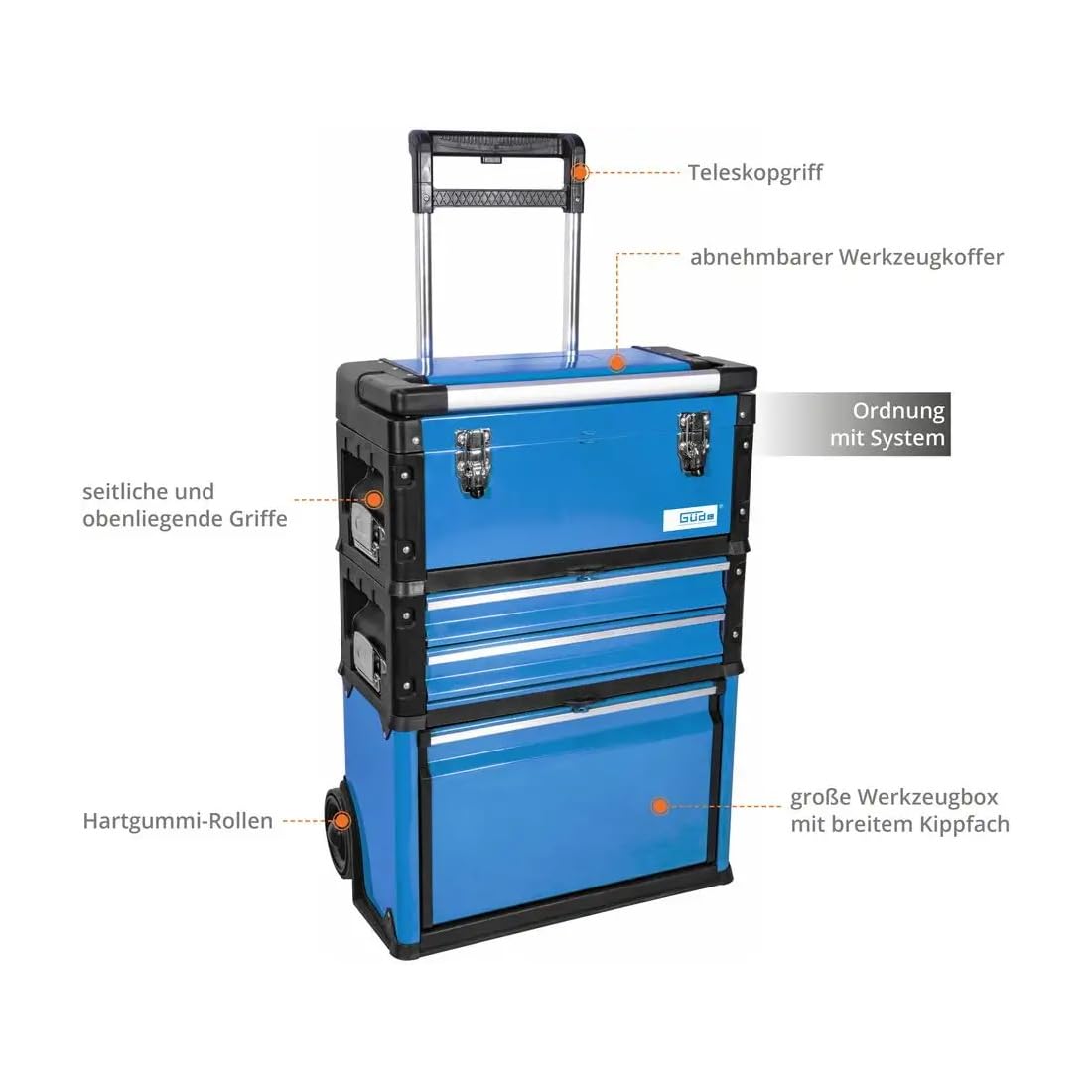 Güde 39129 Werkzeugtrolley GWZT 2/1