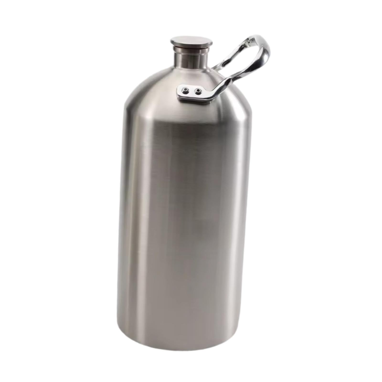 Barril de Cerveza de Acero Inoxidable 304, Kit de Accesorios para Elaboración Casera con Asa, Mantiene la Temperatura- 3.6l