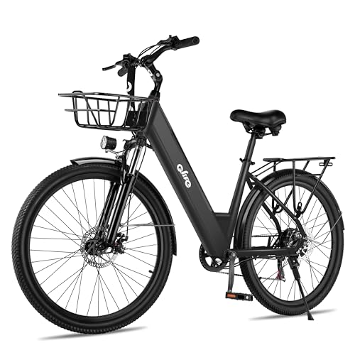 Qlife Cityone 26' Electric Bike for Adults, Peak 1000W/750W Step-Through Ebike,...