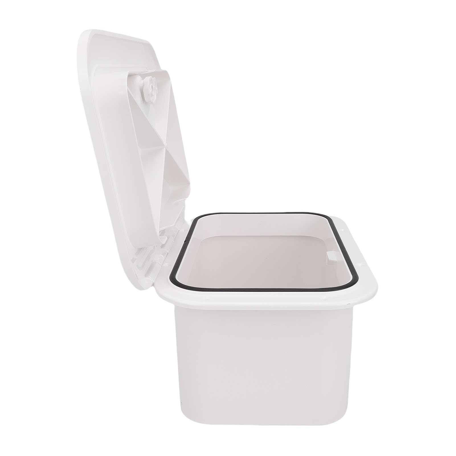 Generic Caja Compacta Impermeable de ABS para Almacenamiento de Barcos, Herramientas para Aparejos de Pesca, Barcos, Color Blanco, 37,5x27x17,5cm