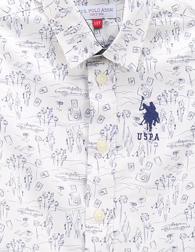 Image of U.S. POLO ASSN. Kids Regular fit Graphic Cotton Long Sleeves Casual Shirts