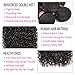 Wenyu Brazilian Virgin Water Wave Human Hair 3 Bundles with 13x4 Ear to Ear Lace Frontal, Natural Black, Wavy, Modern, Clip & Weave Installation, Black Color