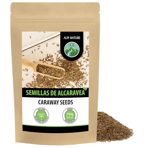 Alpi Nature Alcaravea Semillas 250g, Semillas de Alcaravea Enteras para Cocinar y Hornear