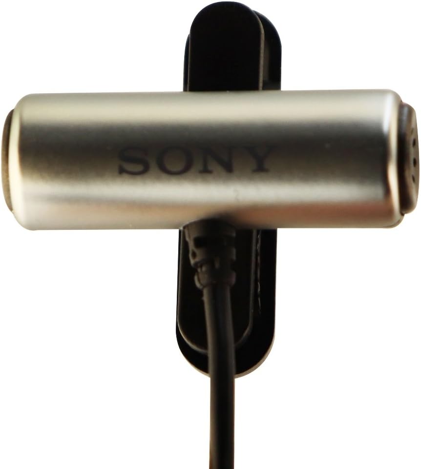 Sony ECMCS3 Clip style Omnidirectional Stereo Microphone - Black / Silver