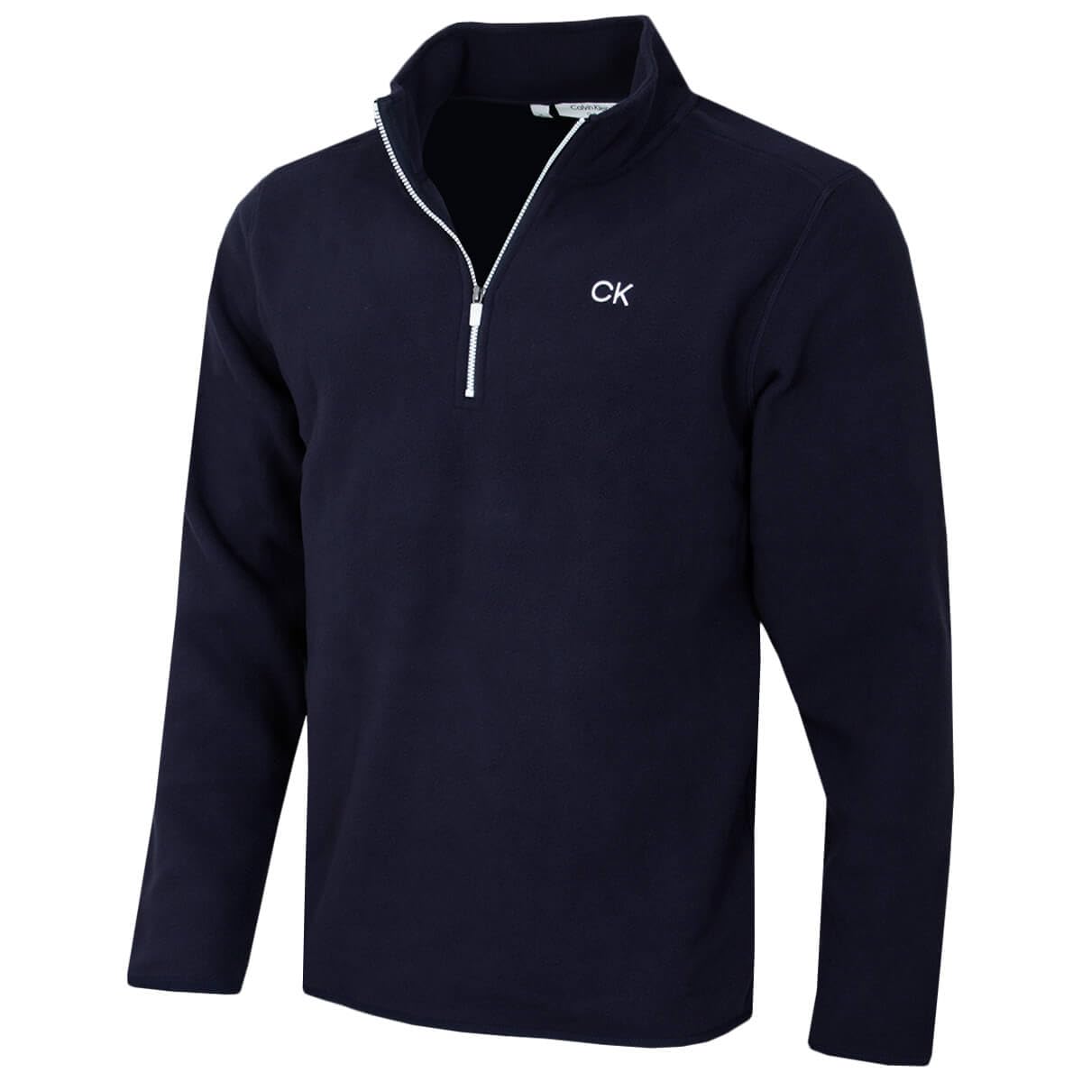 Calvin Klein Men's Navy Polar Fleece 1/2 Zip Sweater - Xxl