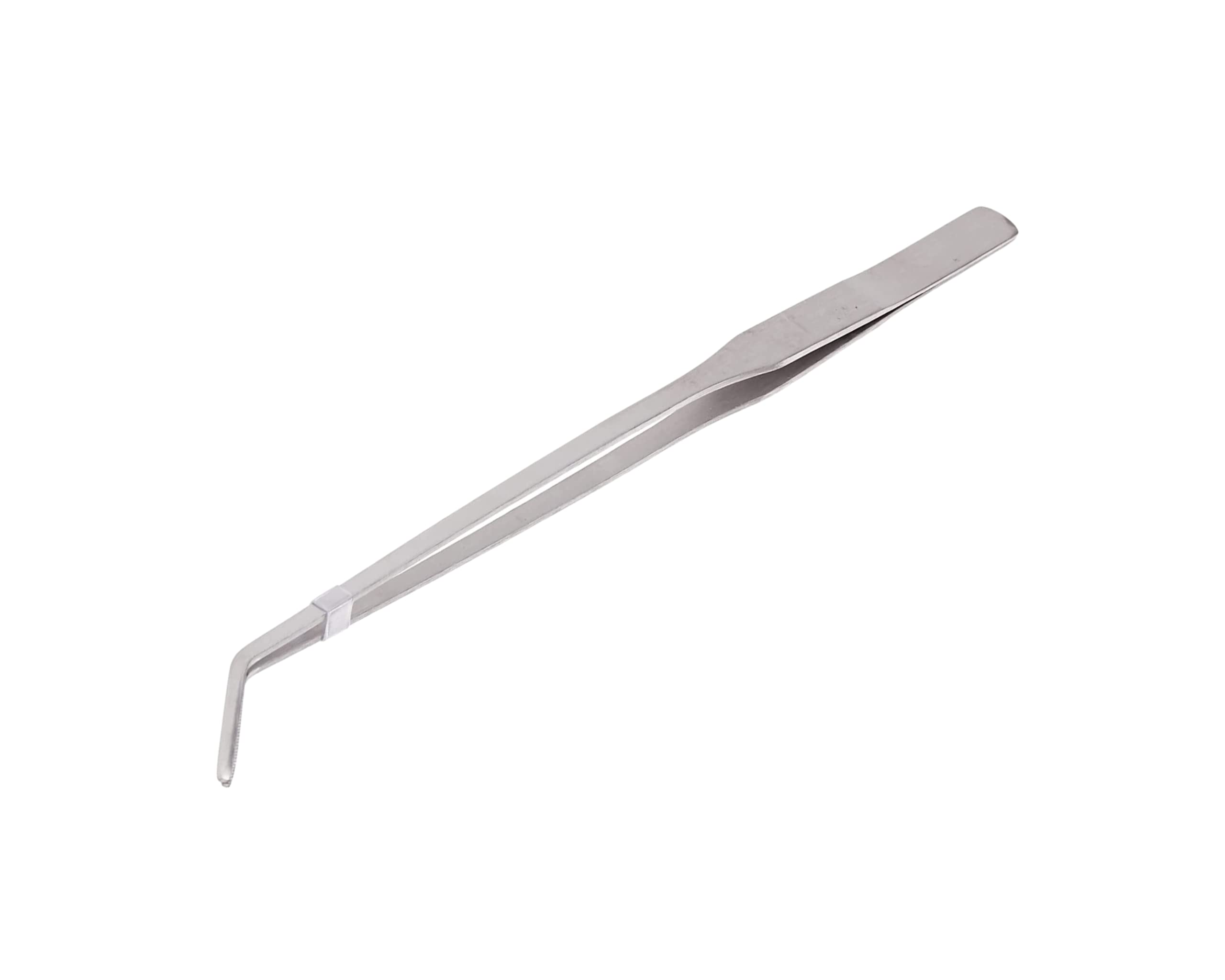 Foodie Puppies Durable & Corrosion Resistant Stainless Steel Tweezer - 27cm (Small) | (Curved Tweezer) for Aquarium/Fish Tank, Plant, Aquascape Tools, Aquatic Pet Feeding Tongs-picture-24