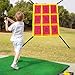 misppro Adjustable Strike Zone Target for Baseball Net Practice Throwing/Hitting Accuracy Indoor/Outdoor Use Portable Easy Setup 27.17x20.87 Inch