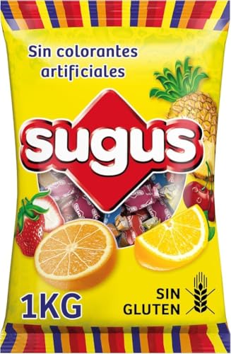 Sugus Caramelo Masticable a Base de Zumo de Frutas, Caramelos Blandos (1kg)