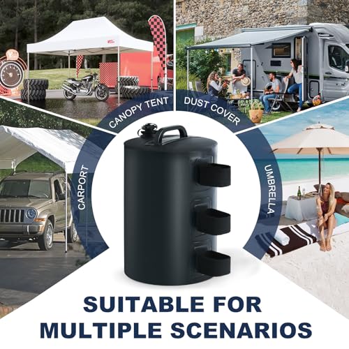 MASTERCANOPY Gazebo Water Weight Bags,Leg Weights for Pop Up Canopy 4pcs/Pack Black 6 MASTERCANOPY Gazebo Water Weight Bags,Leg Weights for Pop Up Canopy 4pcs/Pack Black - Image 6