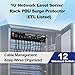ThePoEstore 1U PDU Network Servers Surge Protector Power Distribution Unit 12-Outlet, 120V 20A, 3600 Joules 10KA,19″ Rack Mount Power Strip,Heavy-Duty 12AWG 16 ft Cord,w/AC Filter