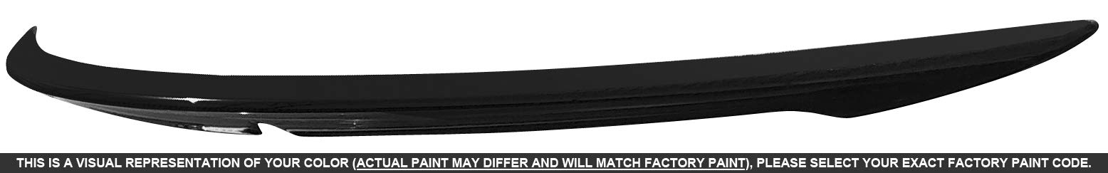 Dawn Enterprises Q60-17-FM Factory Style Flush Mount Spoiler Compatible with Infiniti Q60 - Jet Black (Gag)