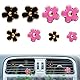 ACTOYS Auto Zubehör Innenraum, Auto Deko, Auto Duft Clips, 8 Auto Lufterfrischer Clips, Auto Deko Innenraum, Autozubehör Innenraum Frauen, Auto Gadgets, Gänseblümchen Autoclips (Rosa)