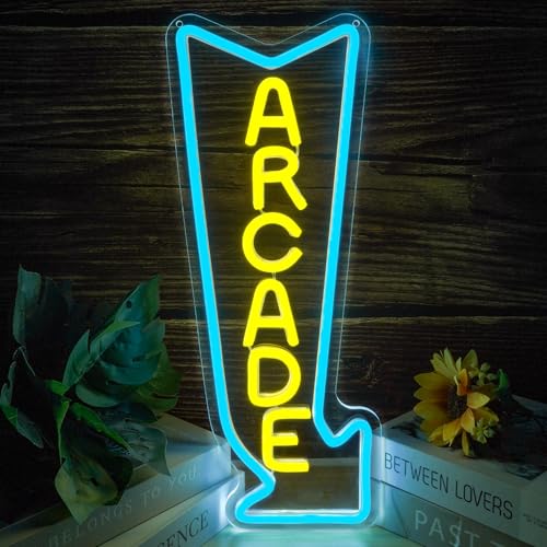 YHOPESPZ Arcade Neon Sign LED Light Dimmable Gaming Lights for