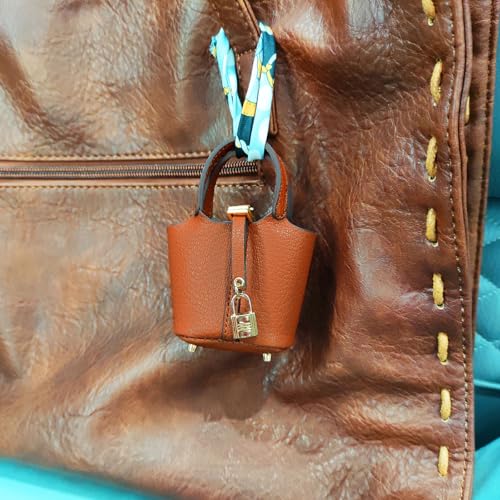 Image of Bag Charm for Handbags Decoration,Mini Leather Bag Keychain,Fashion KeyChain Accessory For Handbags Purse