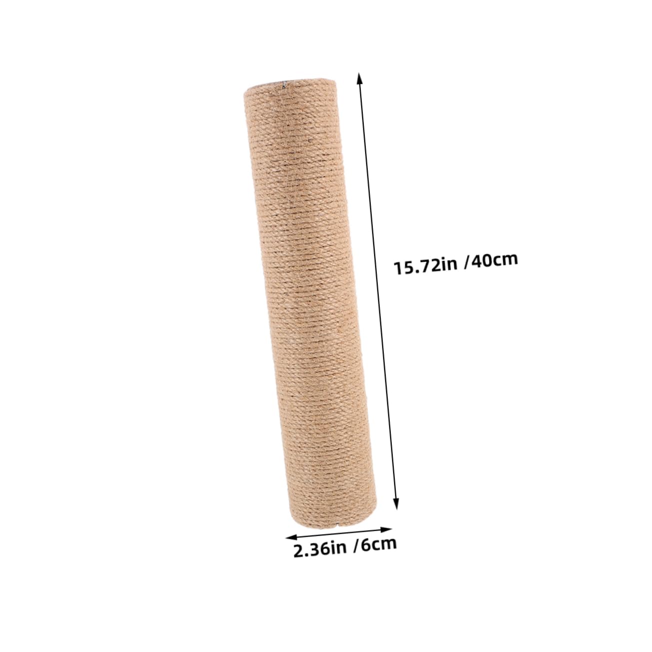 Tiragraffi in Sisal 2 Pezzi, Accessori di Ricambio per Albero Tiragraffi Alto per Gatti, Pali Verticali 40 Cm per Graffiatoio Fai da Te in Spazi Piccoli, per Esercizio Gatti