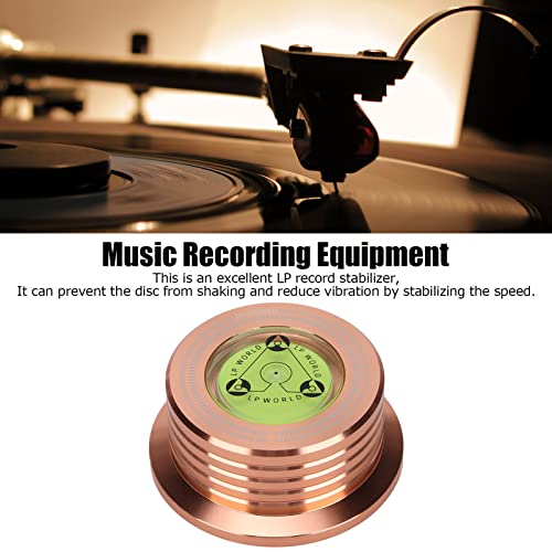 Poids de Disque en Métal, Stabilisateur de Disque de Platine, Stabilisateur de Disque en Aluminium, avec Niveau à Bulle, pour éliminer les Vibrations, pour Lecteurs de Disques Vinyles LP(Or rose) - Les Beatles, Paul McCartney, John Lennon, RIngo Starr, George Harrison Poids de Disque en Métal, Stabilisateur de Disque de Platine, Stabilisateur de Disque en Aluminium, avec Niveau à Bulle, pour éliminer les Vibrations, pour Lecteurs de Disques Vinyles LP(Or rose) – Image 4