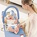 Baby Bouncer, Foldable Infant Bouncer Seat with 3 Adjustable Heights, 0-18 Months, Portable Baby Bouncer with Soft Cotton Fabrics, Lightweight & Easy to Wash