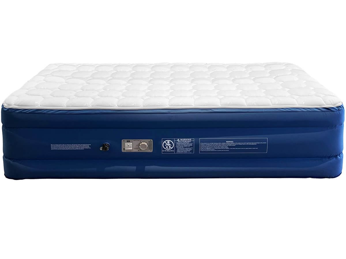 Colchón Inflable Cloud Top Individual | 210 cm de Largo | Funda Protectora Desmontable