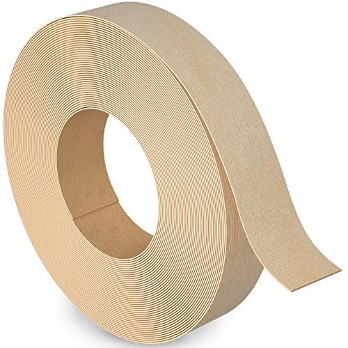 Image of Birch Edge Banding, 1 /2 inch x 50ft roll of Veneer Edge Banding Pre-glued Flexible, Wood Tape Banding for Cabinet Repair Furniture