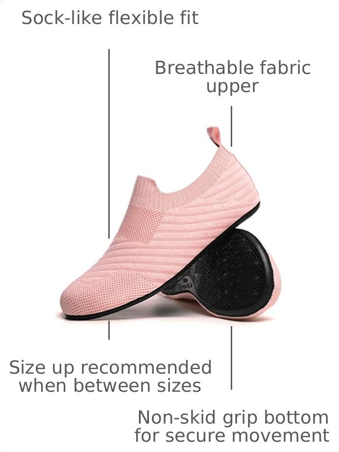 Image of SLEVEL Lightweight Non Slip Travel Indoor Grip House Slipper Socks Unisex Adult Around The House Floor Home Shoes for Women Men