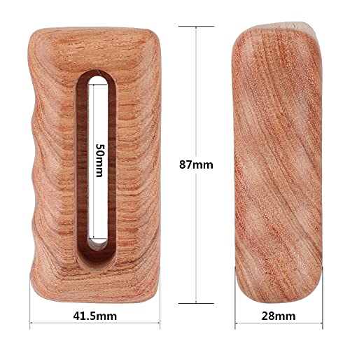 Image of CAMVATE Wooden Hand Grip with 1 /4 inch-20 Mounting Groove for DSLR Camera Cage