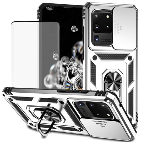 Coque Galaxy S20 Ultra SM-G988 antichoc avec verre trempé et support magnétique