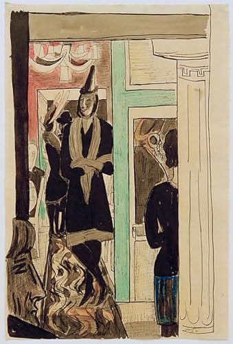 Pintura en lienzo Café de Max Beckmann: viste tus paredes vacías con elegancia