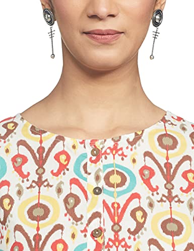Image of Amazon Brand - Myx Women's Cotton Regular Kurta (Available in Plus Sizes)