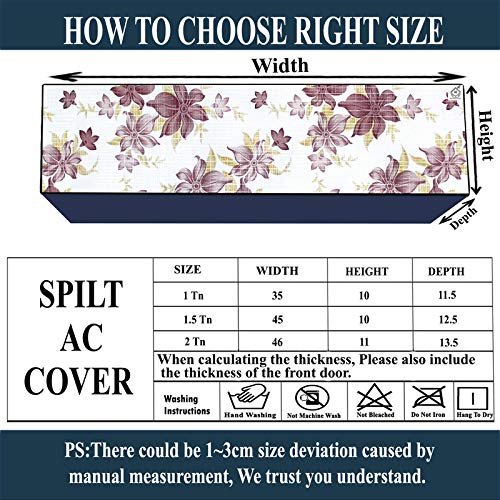Image of Polycarbonate Water & Dustproof Split Ac Cover for Voltas 1.5 Ton 5 Star Classic 185vh Crown Aw Inverter, Blue (Color12)