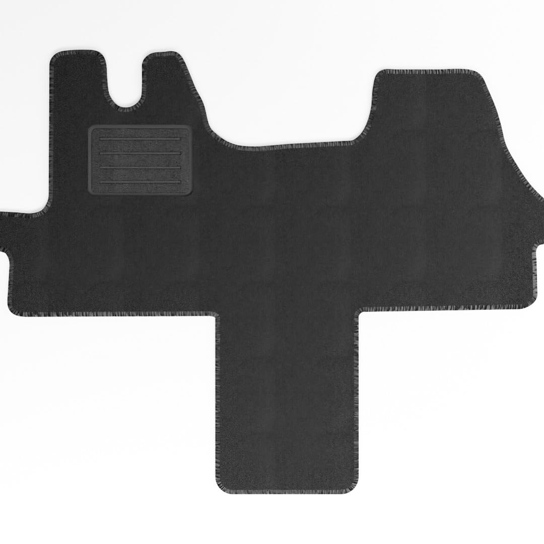 Mats4all Alfombrillas Textiles a Medida para Fiat Ducato 250 1-Piezas Set Delantero 2006-2014 | Antideslizantes | con Refuerzo | 4 Piezas | Alfombrillas de Coche | Juego de Alfombrillas