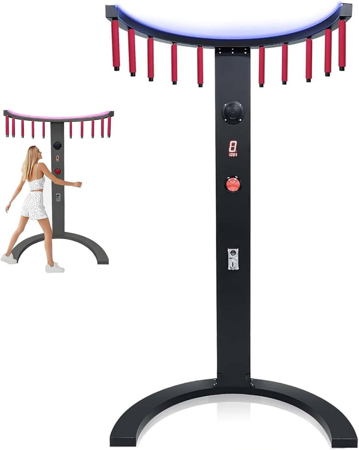 Oiyeknrd Hand Eye Coordination Training Catching Stick Game, Catching Arcade Game, Interactive Arcade Style Entertainment Device, Ideal for Parties Family Gatherings Carnivals and Business