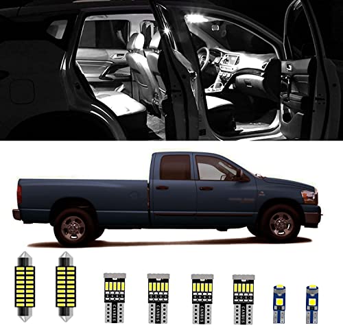Kit 10 luces LED interiores para Dodge RAM 1500 2003-2008 miniatura 1