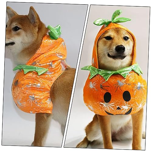 Disfraz Halloween para perro Toyvian naranja 24x18 cm miniatura 5