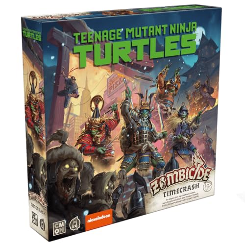 CMON Zombicide: Teenage Mutant Ninja Turtles Timecrash, Expansión, Juego de Mesa, A Partir de 14 Años, De 1 a 6 Jugadores, 60 Minutos por Partida, Español
