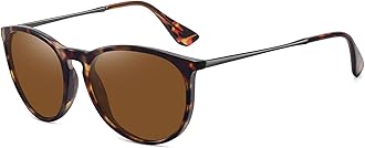 WOWSUN Retro sunglasses womens 2024 trendy round classic glasses