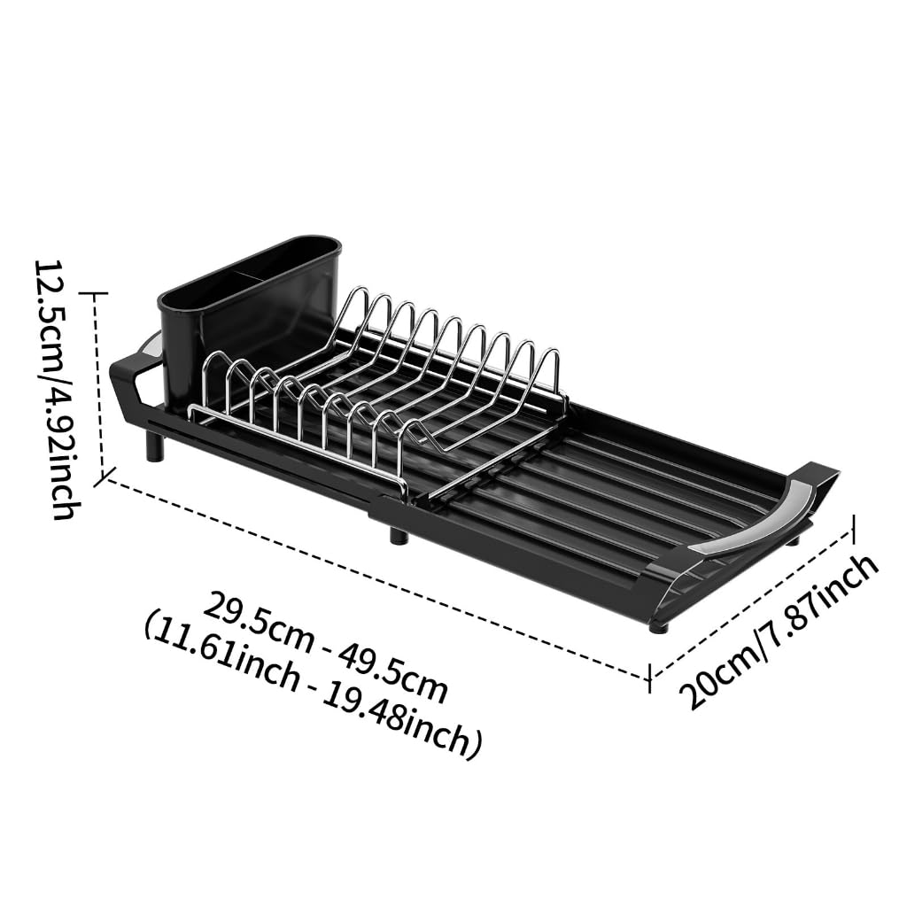 Unidad de almacenamiento flexible de cocina que resalta el metal inmunológico y aberturas de drenaje inclinadas para equipos y platos, 12.5 pulgadas de ancho