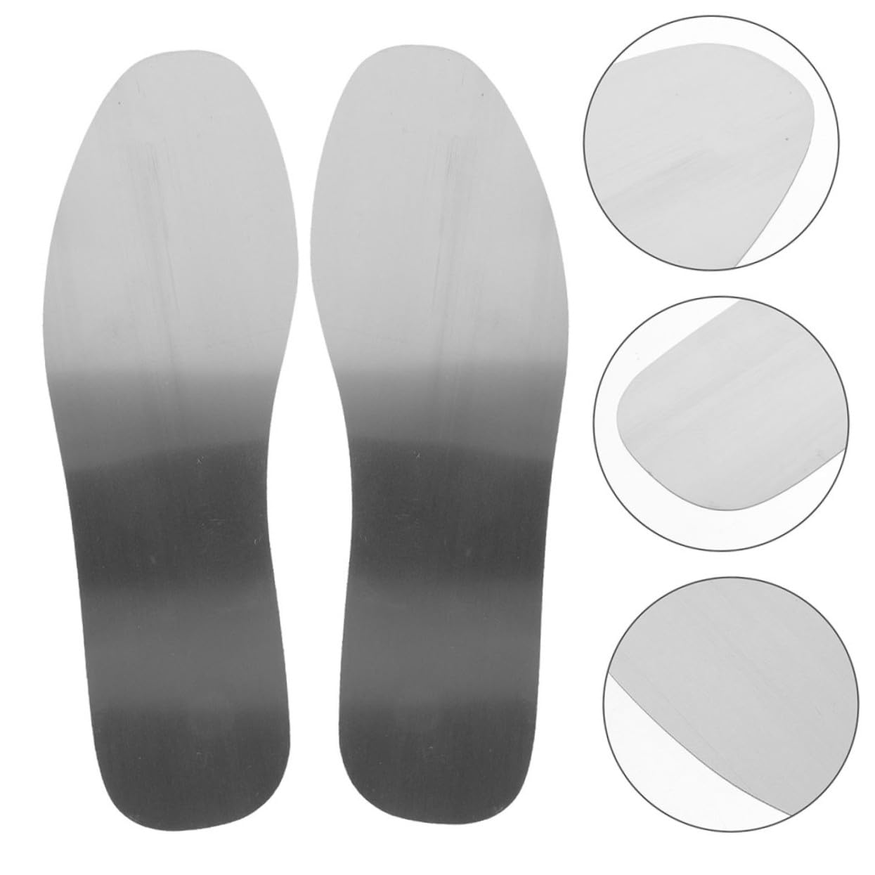 FOMIYES 4 Paires Semelles Intérieures Anti-perforation Acier Inoxydable pour Hommes et Femmes Protection Clous Antidérapantes et Durables Inserts Métalliques pour Chaussures de Travail Lot