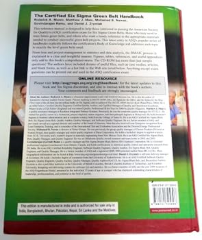 Hardcover The Certified Six Sigma Green Belt Handbook Book
