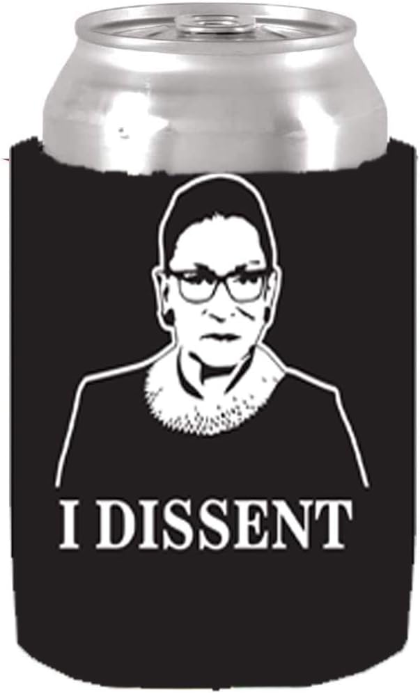 Ruth Bader Ginsburg Bundle, Includes 11 Inch x 14 Inch Ruth Bader Ginsburg Yard Sign with Stakes, RBG Can Cooler and RBG Decal (13614)
