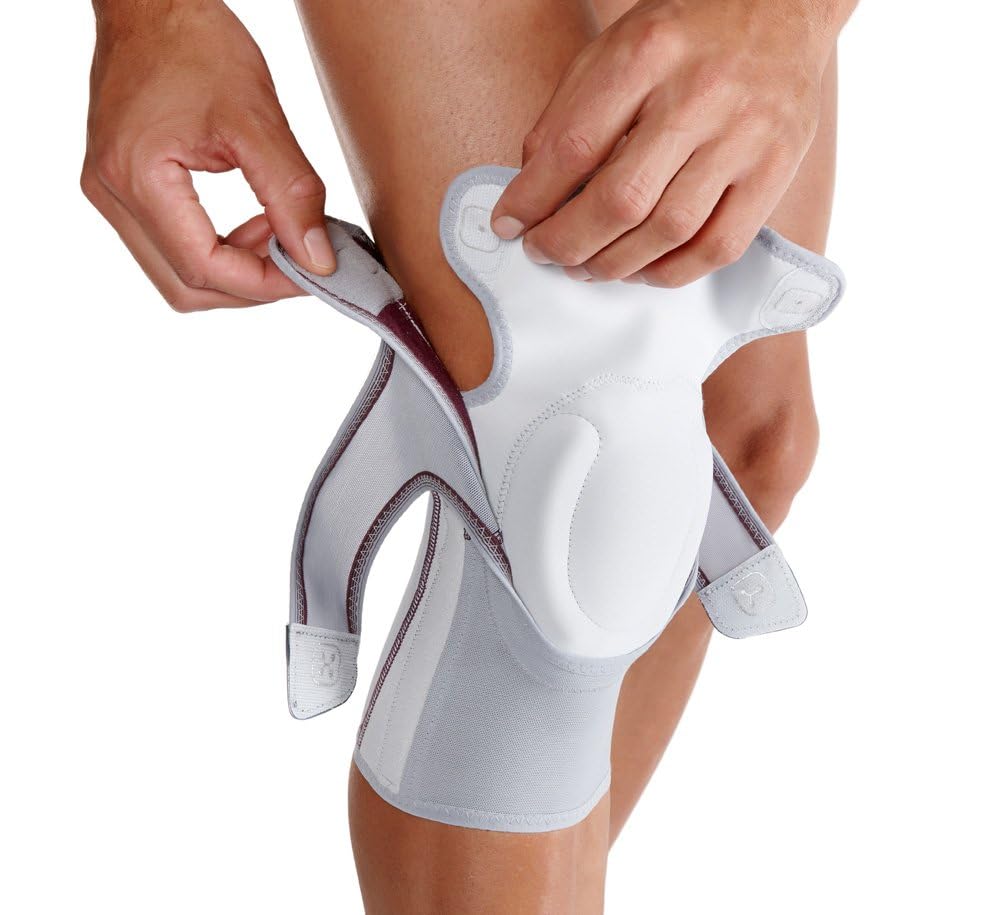 Push Care-Supporto ortopedico per ginocchio, per maggiore stabilità, il dolore, compressione e comodo, osteoartrite, tessuto elasticizzato con applicazioni in Silicone, costituito da microfibre, Sympress, con interno morbido