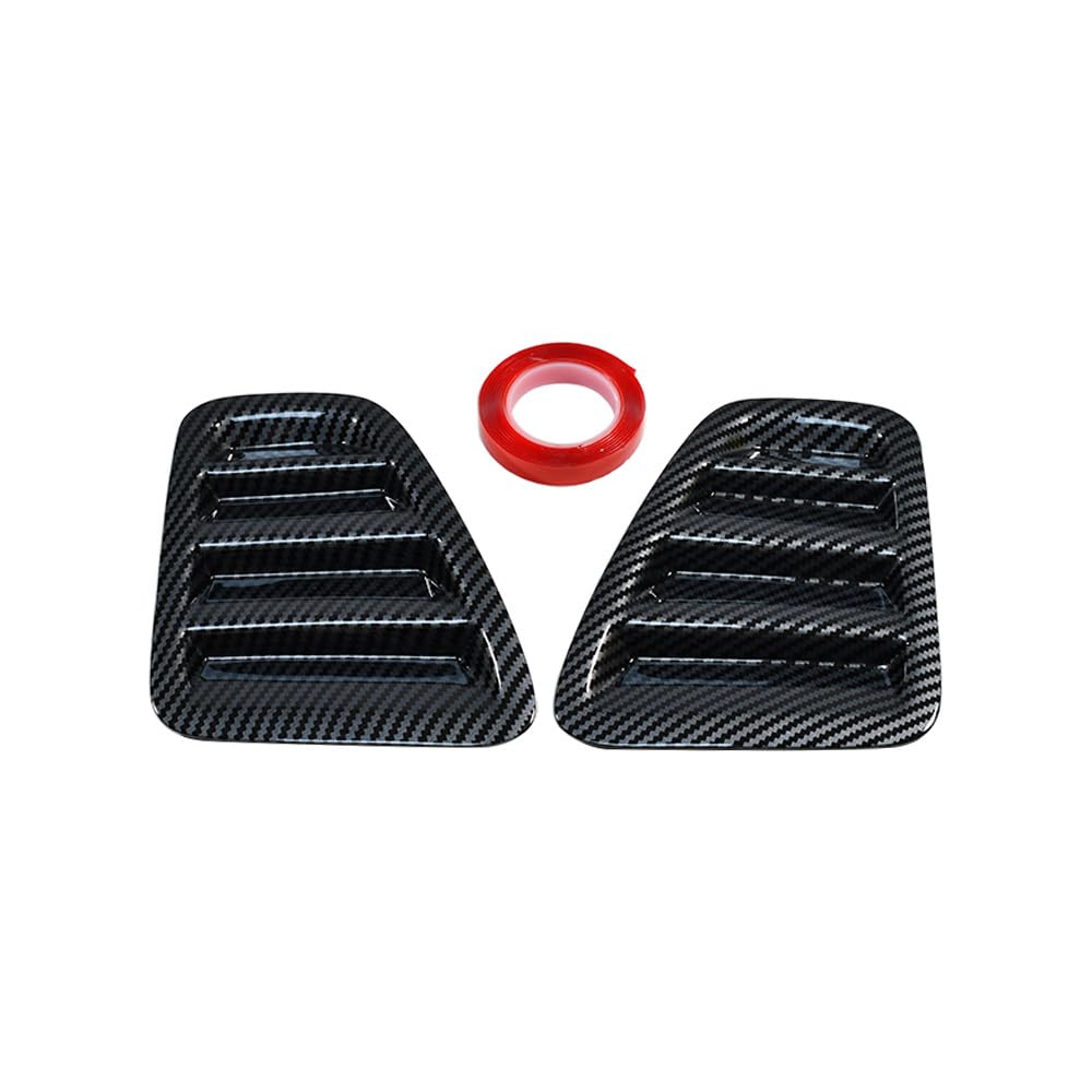 Cache d'enjoliveur de feu arrière de voiture compatible avec Fiat 500 Abarth 595 695 2016-2024, accessoire extérieur ABS (fibre de carbone)