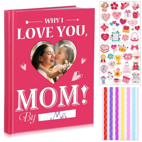 Livre vierge à remplir pour maman avec coins d'image et stickers