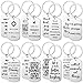 Yinkin 16 Pcs Motivational Keychains Bulk with Inspirational Quotes Team Gifts for Employees, Thank You Keychains Appreciation Christmas Gifts for Staff, Friend Teacher, Coworkers and Employees Team