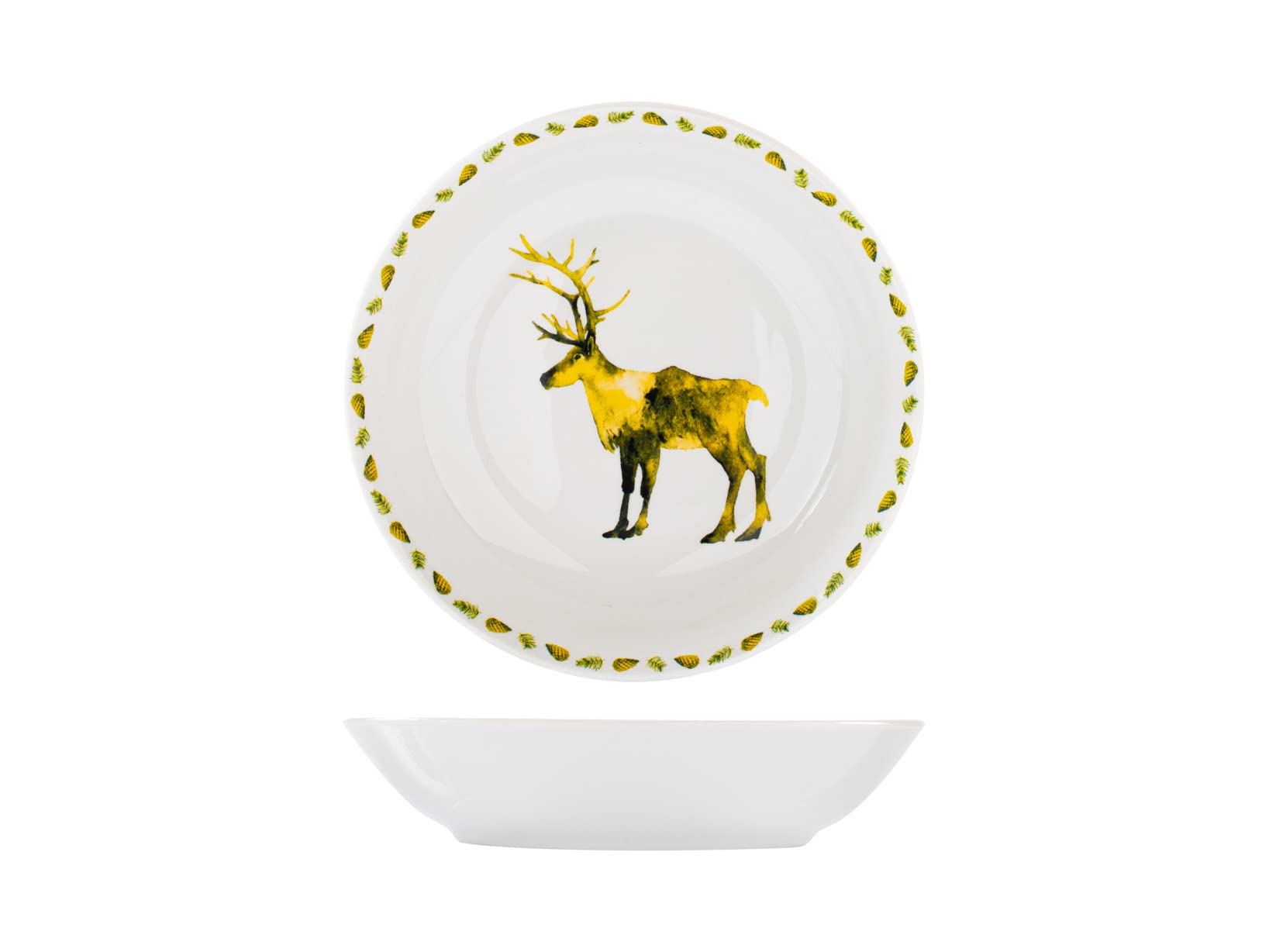 HOME Laponia - Juego de mesa de 18 piezas, porcelana