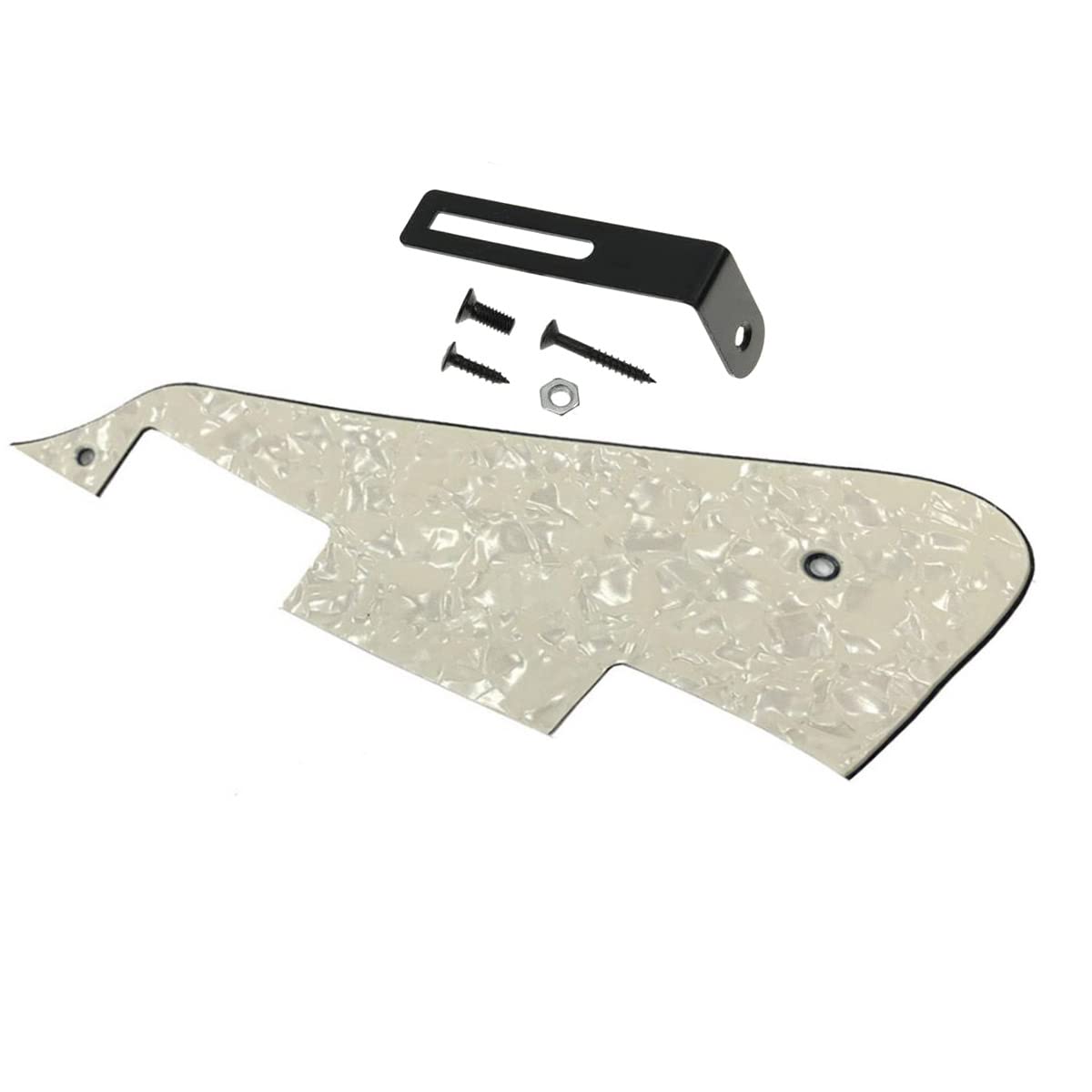 Dopro Aged Pearl LP Pickguard gitarowy z czarnym wspornikiem do Epiphone Les Paul