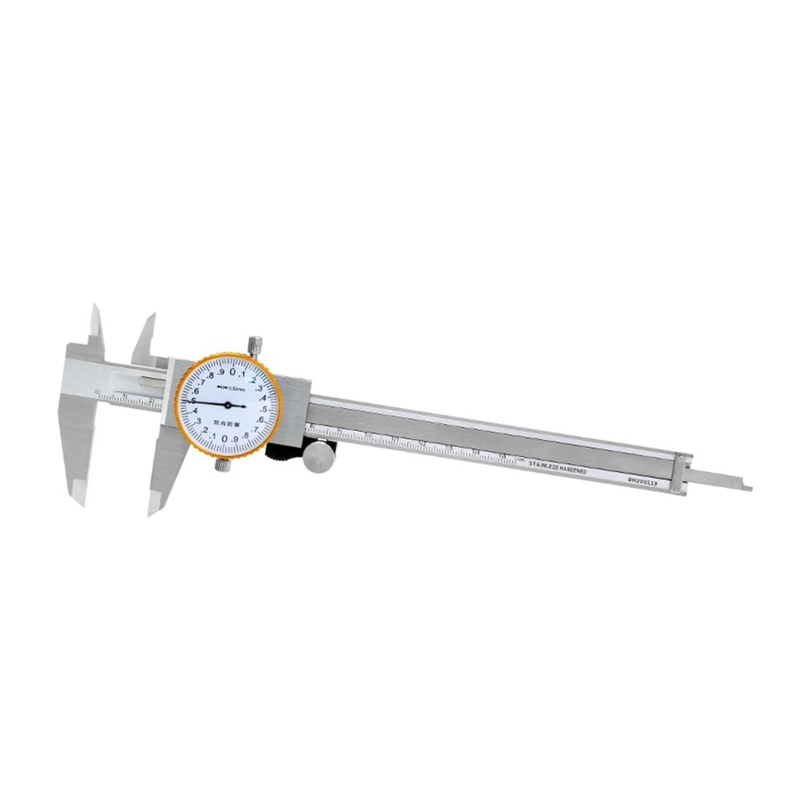 Uhren-messschieber 6-Zoll-Messschieber, 0,02 mm, Edelstahl, Messuhr, Nonius-Messschieber, sichere metrische Messwerkzeuge (Color : 0-300mm)
