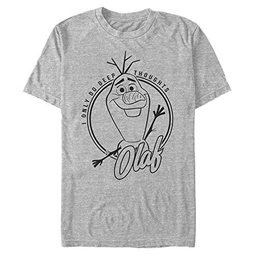 T-shirt Disney Olaf pour homme en coton bleu profond