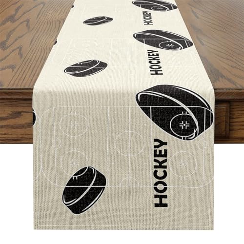 Feelyou Ice Hockey Table Runner 72x13 Inch