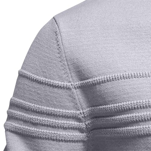 Mens Crewneck Sweater Lightweight Casual Elastic Knitted Pullover Soft Comfort Fall Warm Tops4