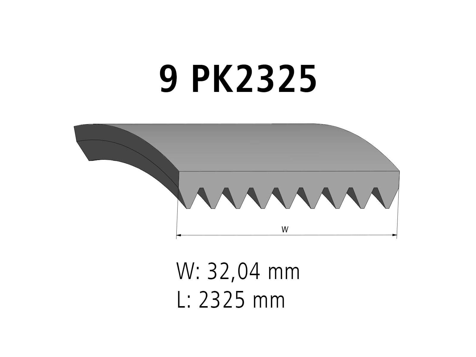 DT Spare Parts 4.80769 Correa trapecial poli V